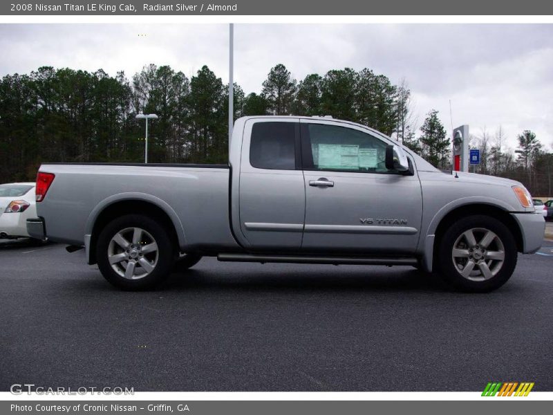 Radiant Silver / Almond 2008 Nissan Titan LE King Cab