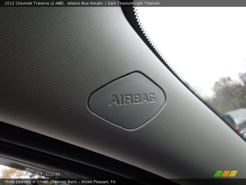 Atlantis Blue Metallic / Dark Titanium/Light Titanium 2013 Chevrolet Traverse LS AWD