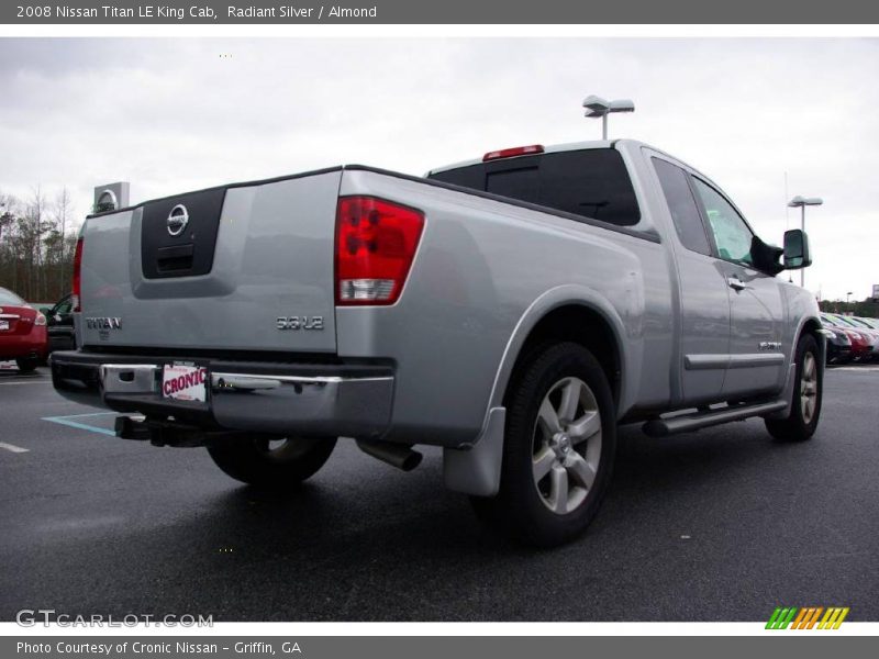 Radiant Silver / Almond 2008 Nissan Titan LE King Cab