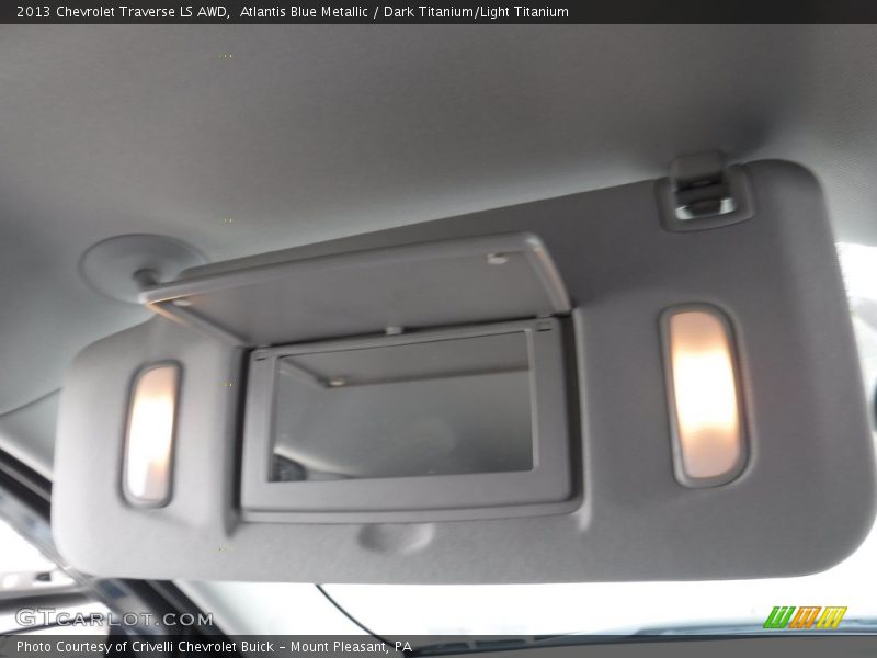 Atlantis Blue Metallic / Dark Titanium/Light Titanium 2013 Chevrolet Traverse LS AWD
