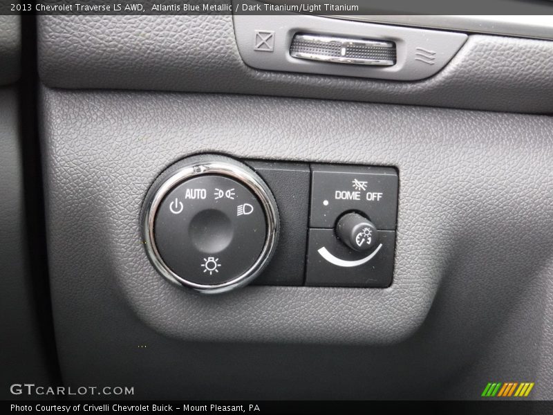 Atlantis Blue Metallic / Dark Titanium/Light Titanium 2013 Chevrolet Traverse LS AWD