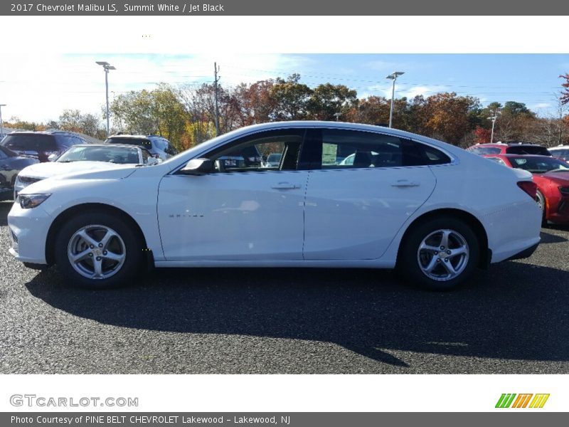 Summit White / Jet Black 2017 Chevrolet Malibu LS