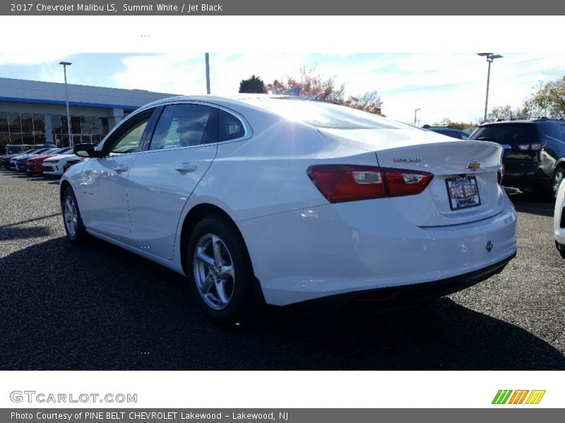 Summit White / Jet Black 2017 Chevrolet Malibu LS
