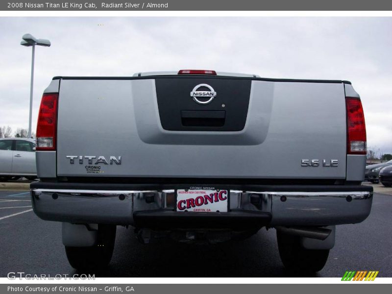 Radiant Silver / Almond 2008 Nissan Titan LE King Cab