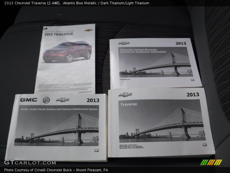 Atlantis Blue Metallic / Dark Titanium/Light Titanium 2013 Chevrolet Traverse LS AWD