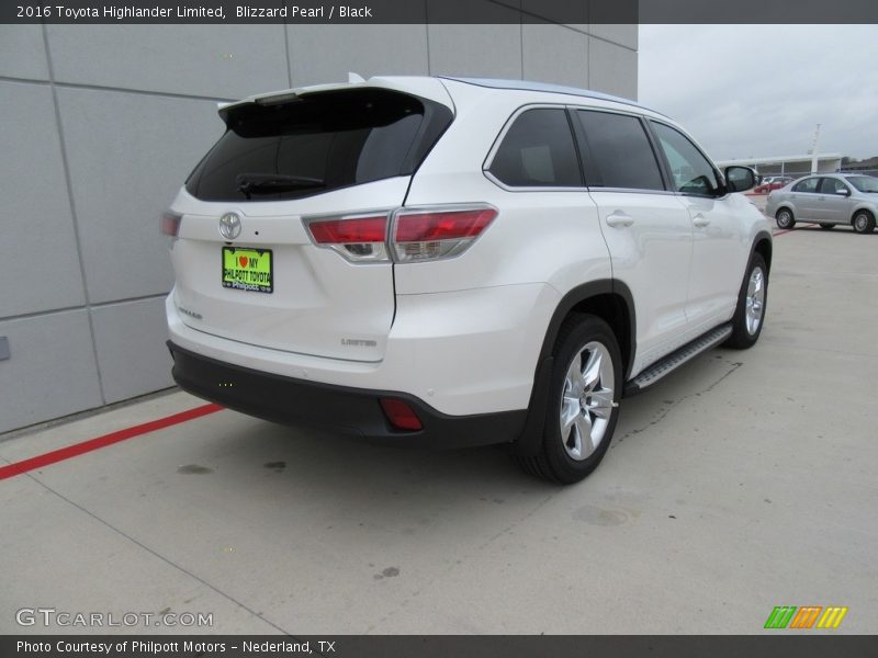 Blizzard Pearl / Black 2016 Toyota Highlander Limited