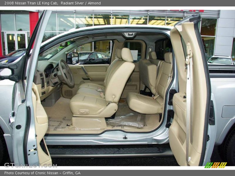 Radiant Silver / Almond 2008 Nissan Titan LE King Cab