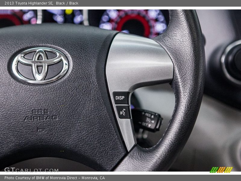 Black / Black 2013 Toyota Highlander SE