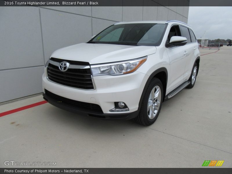 Blizzard Pearl / Black 2016 Toyota Highlander Limited