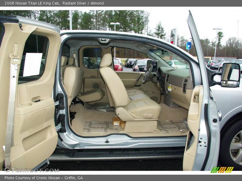 Radiant Silver / Almond 2008 Nissan Titan LE King Cab