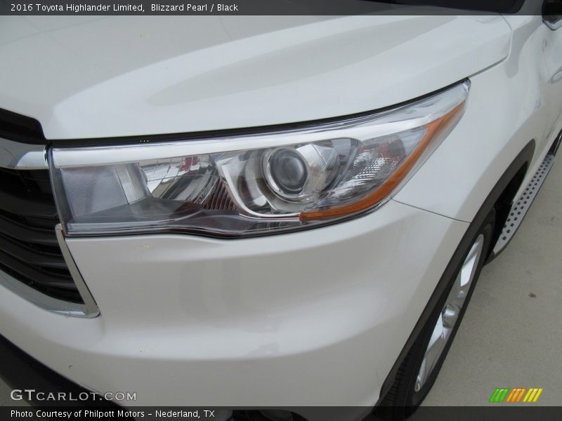 Blizzard Pearl / Black 2016 Toyota Highlander Limited