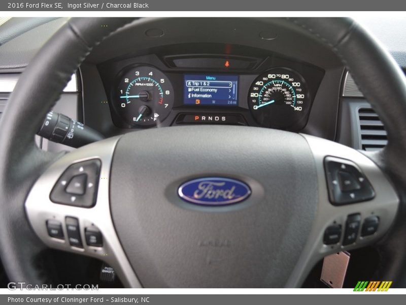 Ingot Silver / Charcoal Black 2016 Ford Flex SE