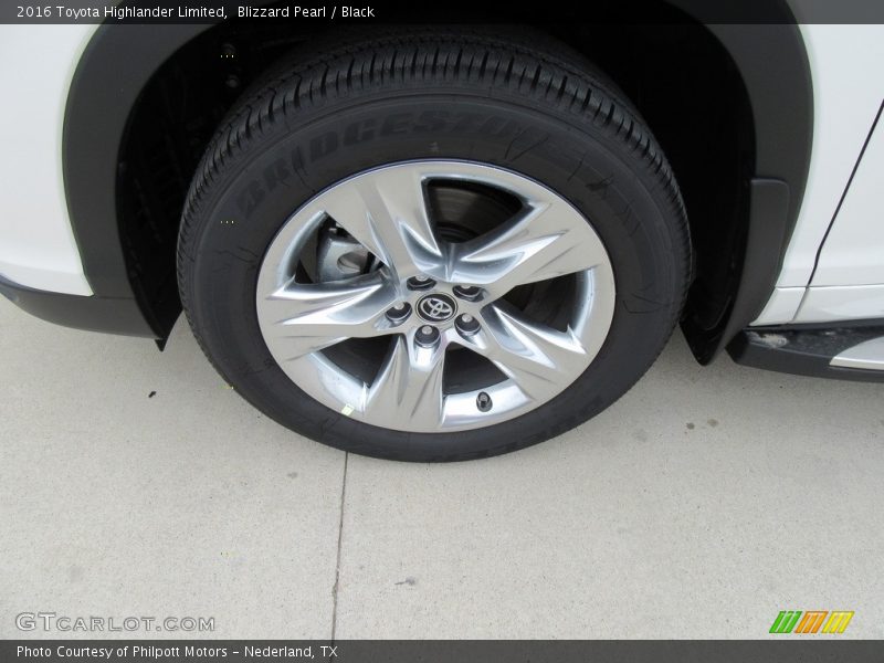 Blizzard Pearl / Black 2016 Toyota Highlander Limited