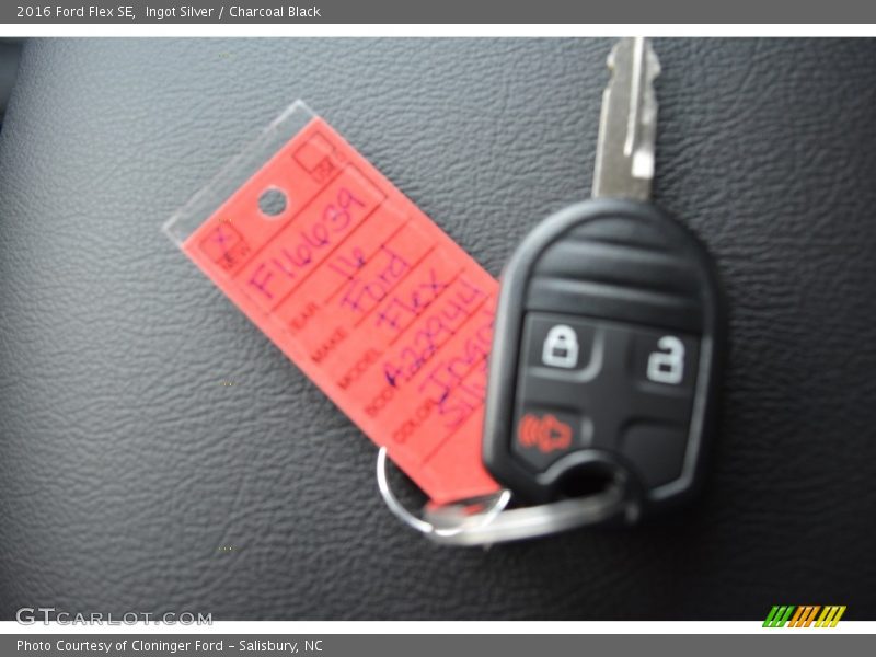 Ingot Silver / Charcoal Black 2016 Ford Flex SE