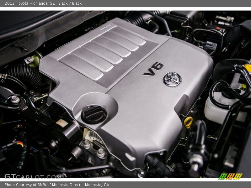Black / Black 2013 Toyota Highlander SE