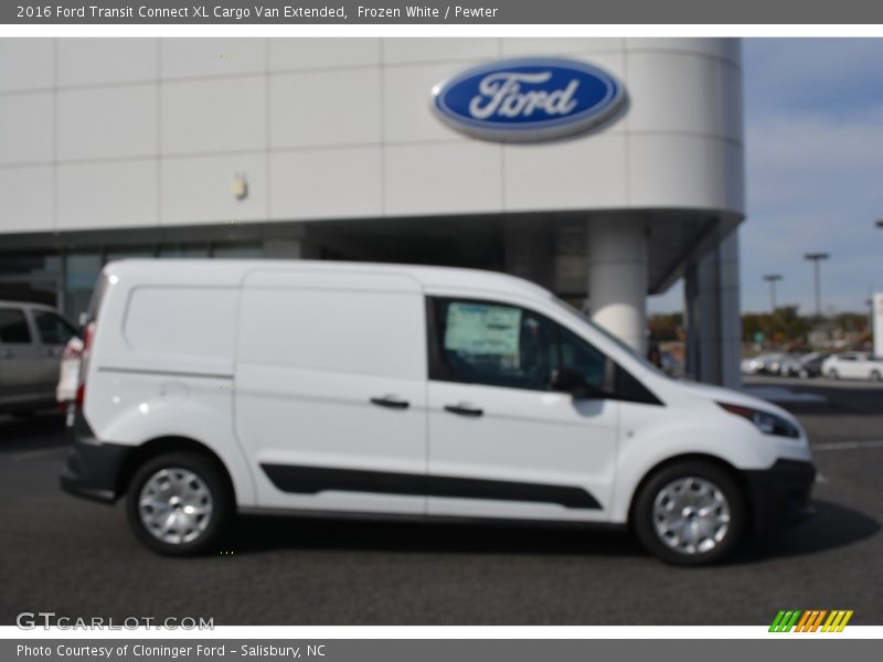 Frozen White / Pewter 2016 Ford Transit Connect XL Cargo Van Extended