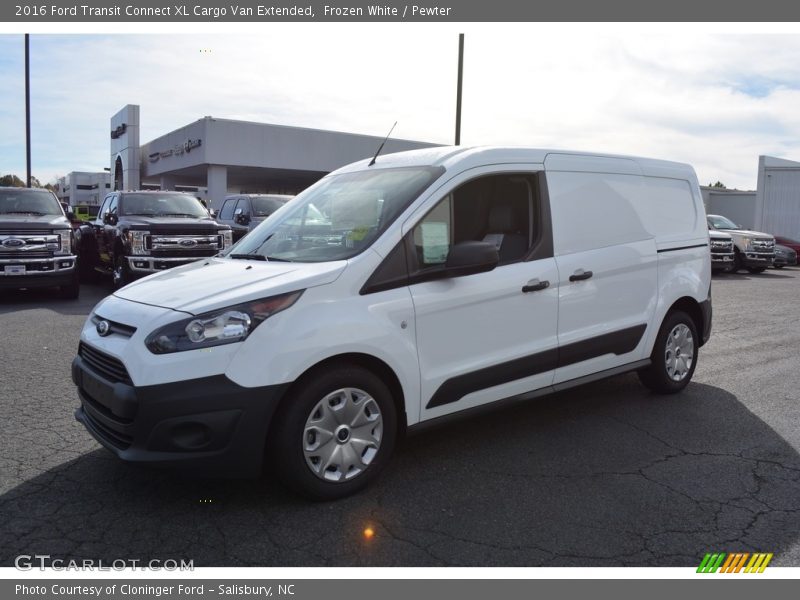 Frozen White / Pewter 2016 Ford Transit Connect XL Cargo Van Extended
