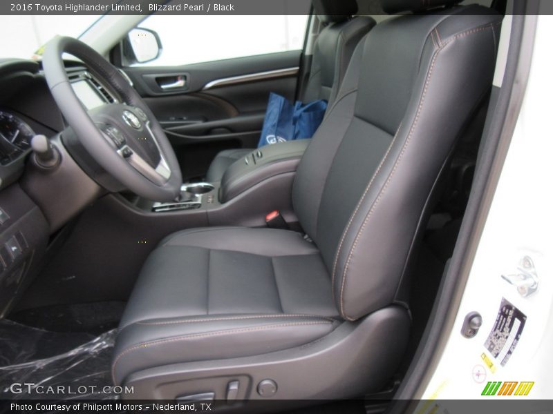 Blizzard Pearl / Black 2016 Toyota Highlander Limited