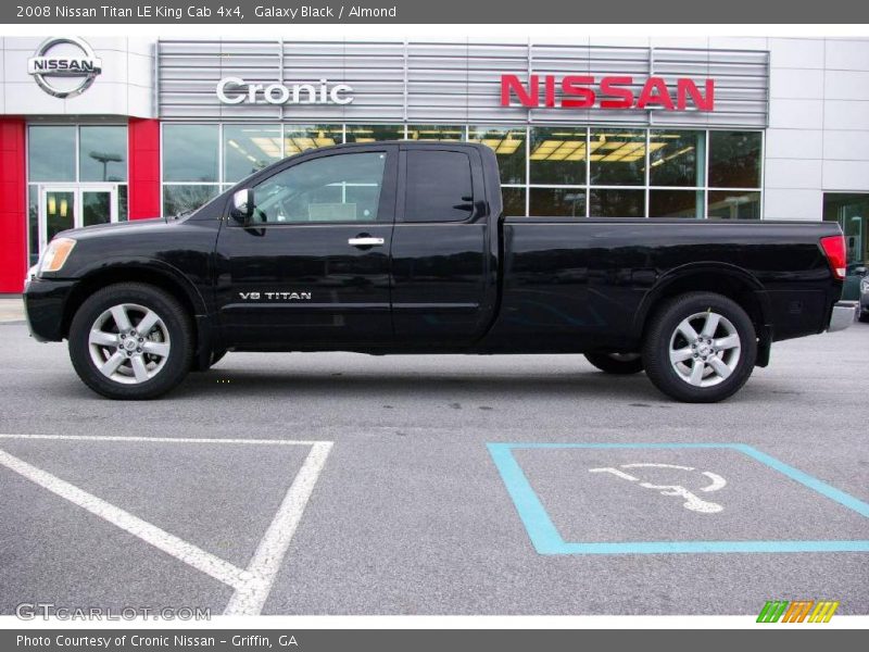Galaxy Black / Almond 2008 Nissan Titan LE King Cab 4x4