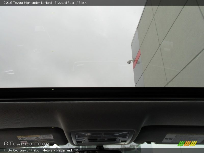 Blizzard Pearl / Black 2016 Toyota Highlander Limited