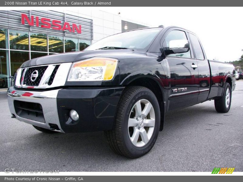 Galaxy Black / Almond 2008 Nissan Titan LE King Cab 4x4