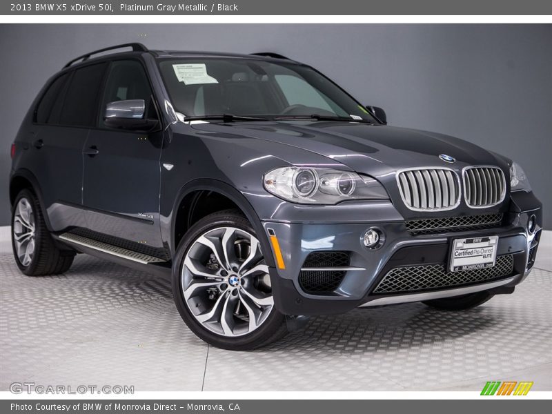 Platinum Gray Metallic / Black 2013 BMW X5 xDrive 50i