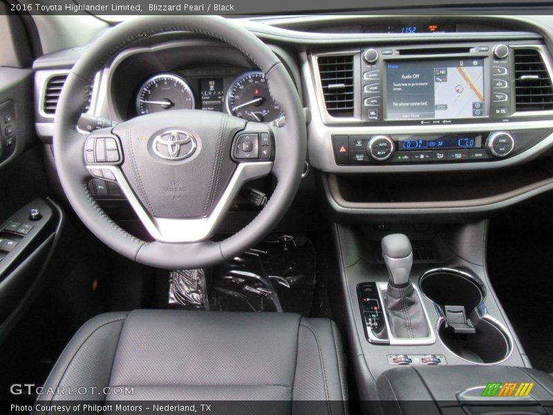 Blizzard Pearl / Black 2016 Toyota Highlander Limited