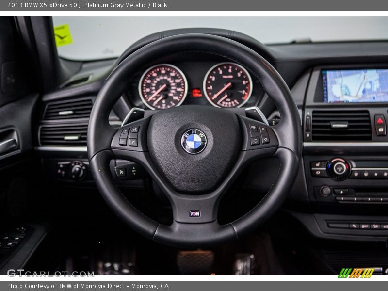 Platinum Gray Metallic / Black 2013 BMW X5 xDrive 50i