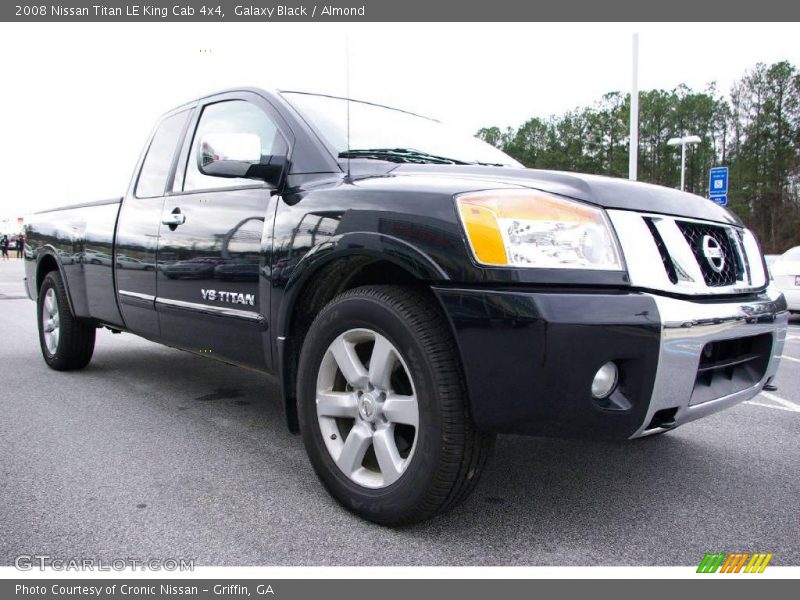Galaxy Black / Almond 2008 Nissan Titan LE King Cab 4x4