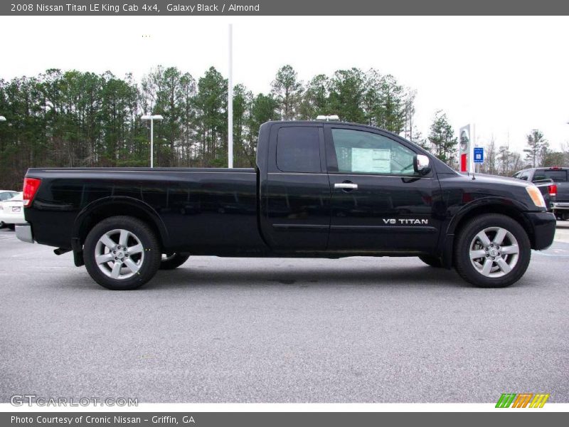 Galaxy Black / Almond 2008 Nissan Titan LE King Cab 4x4
