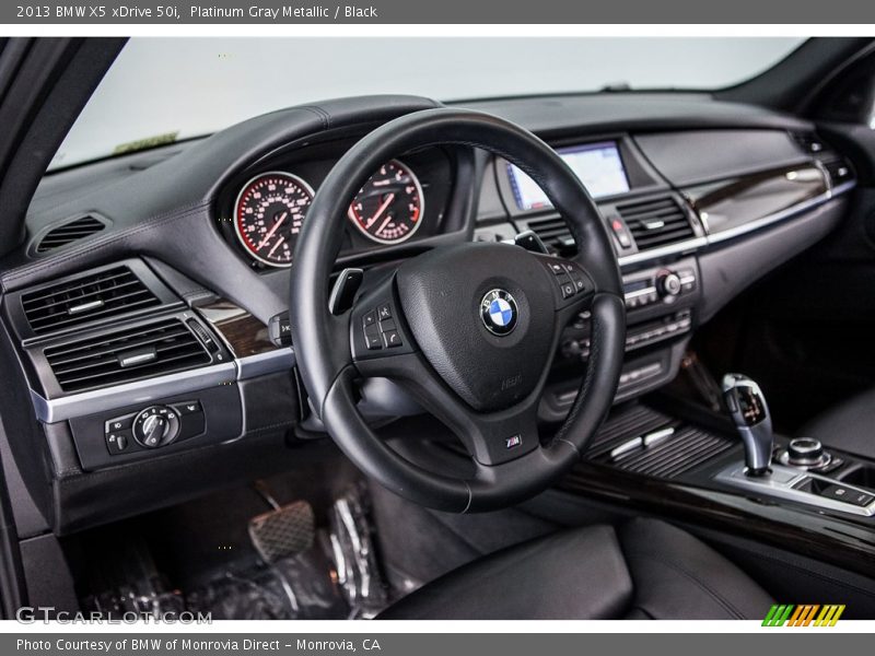 Platinum Gray Metallic / Black 2013 BMW X5 xDrive 50i