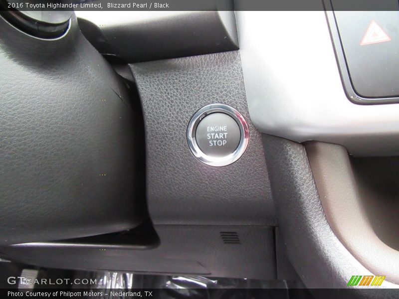 Blizzard Pearl / Black 2016 Toyota Highlander Limited