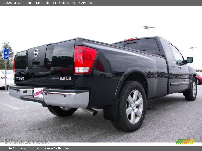 Galaxy Black / Almond 2008 Nissan Titan LE King Cab 4x4