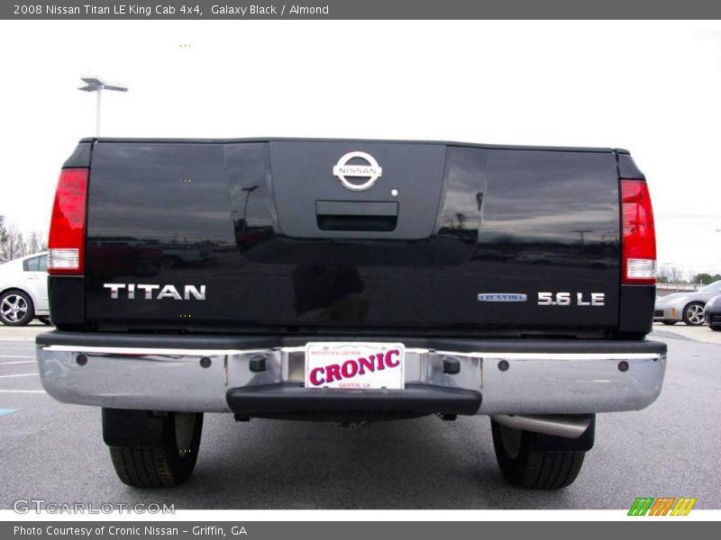 Galaxy Black / Almond 2008 Nissan Titan LE King Cab 4x4