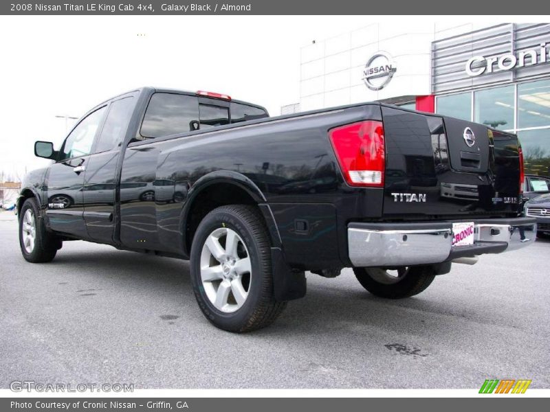 Galaxy Black / Almond 2008 Nissan Titan LE King Cab 4x4