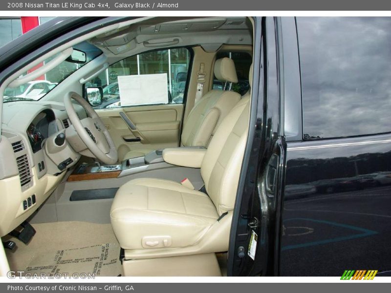 Galaxy Black / Almond 2008 Nissan Titan LE King Cab 4x4