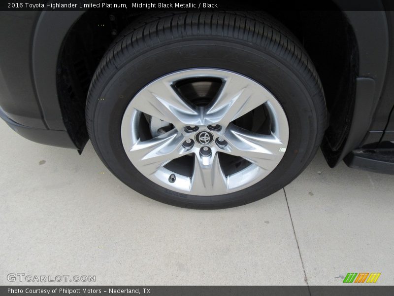 Midnight Black Metallic / Black 2016 Toyota Highlander Limited Platinum