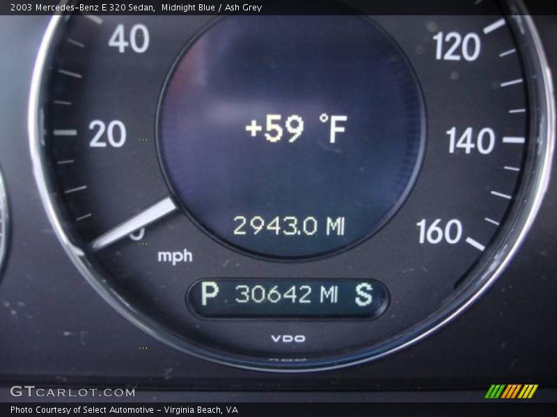 Midnight Blue / Ash Grey 2003 Mercedes-Benz E 320 Sedan