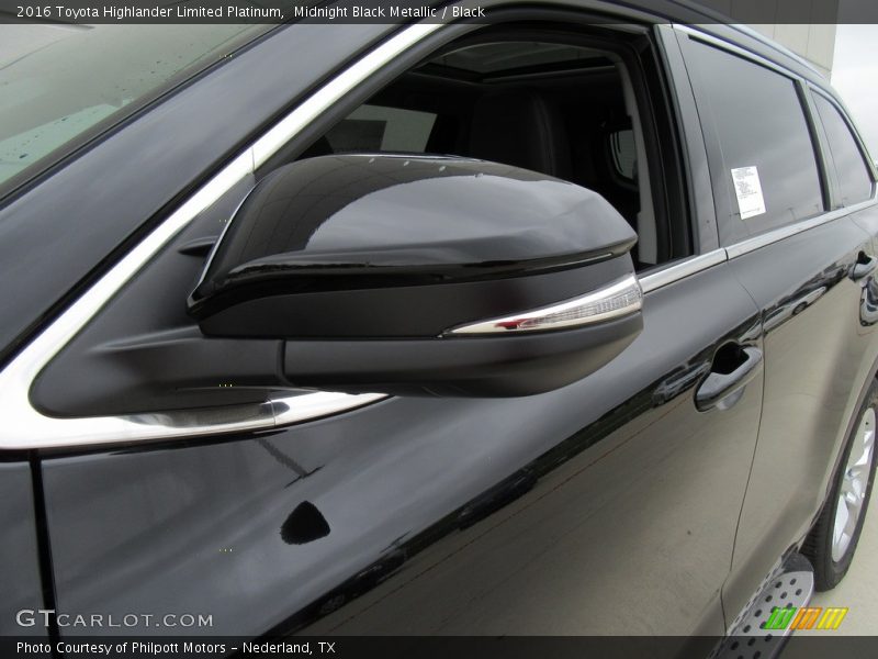 Midnight Black Metallic / Black 2016 Toyota Highlander Limited Platinum