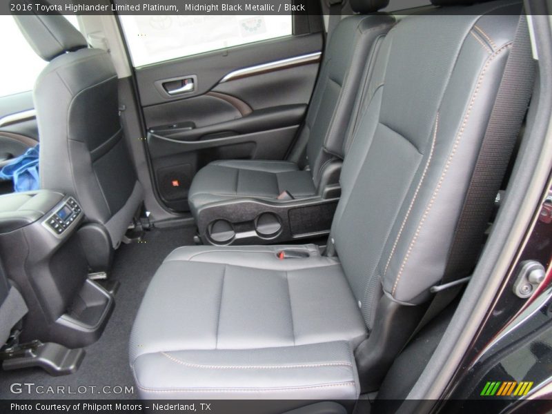 Midnight Black Metallic / Black 2016 Toyota Highlander Limited Platinum