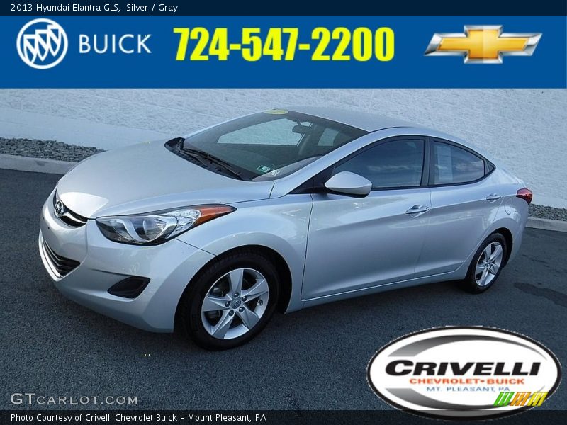 Silver / Gray 2013 Hyundai Elantra GLS