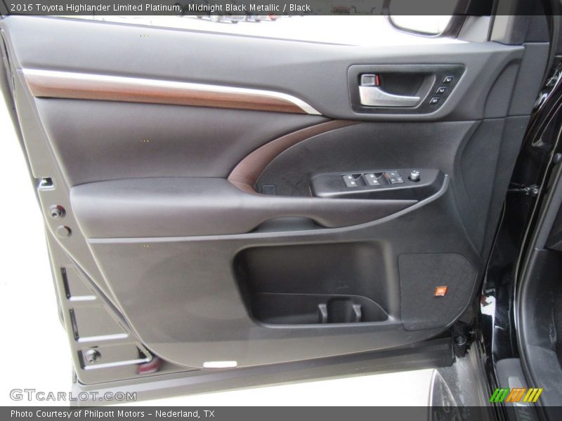 Midnight Black Metallic / Black 2016 Toyota Highlander Limited Platinum