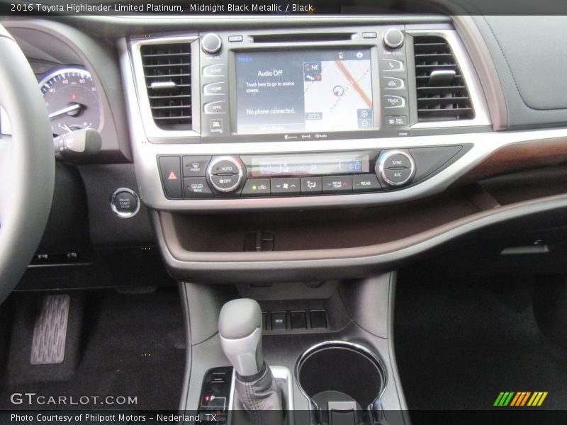 Midnight Black Metallic / Black 2016 Toyota Highlander Limited Platinum
