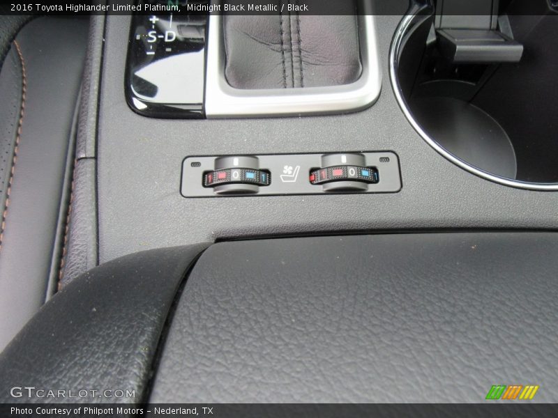 Midnight Black Metallic / Black 2016 Toyota Highlander Limited Platinum