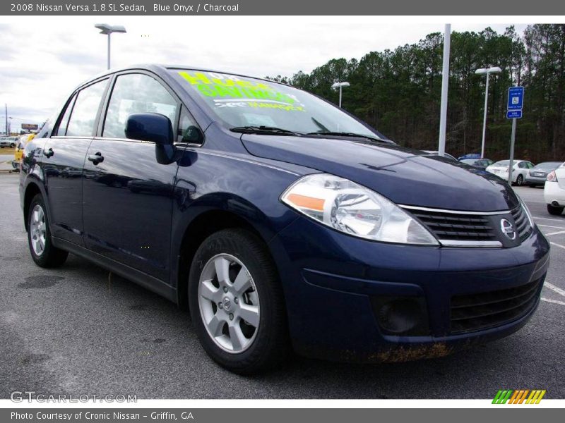 Blue Onyx / Charcoal 2008 Nissan Versa 1.8 SL Sedan