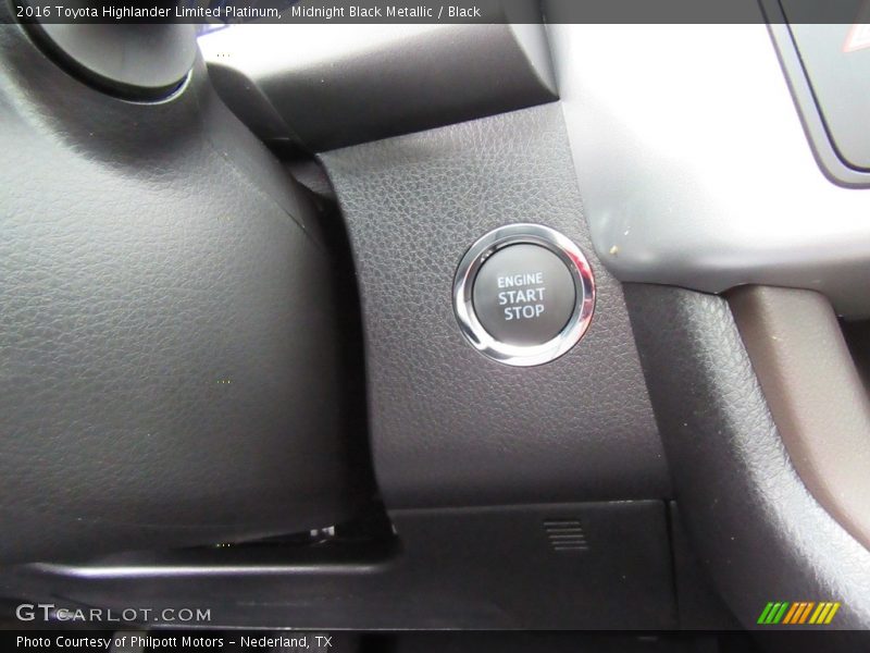 Midnight Black Metallic / Black 2016 Toyota Highlander Limited Platinum