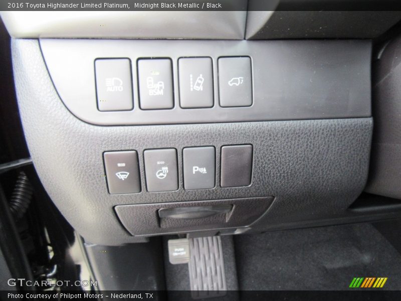 Midnight Black Metallic / Black 2016 Toyota Highlander Limited Platinum