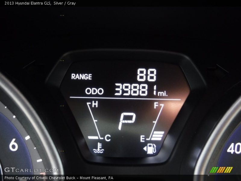 Silver / Gray 2013 Hyundai Elantra GLS