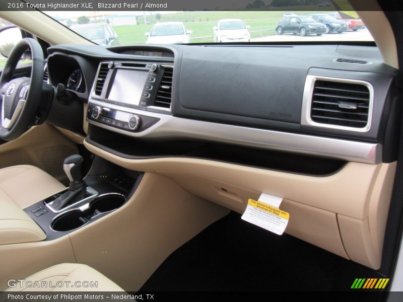 Blizzard Pearl / Almond 2016 Toyota Highlander XLE