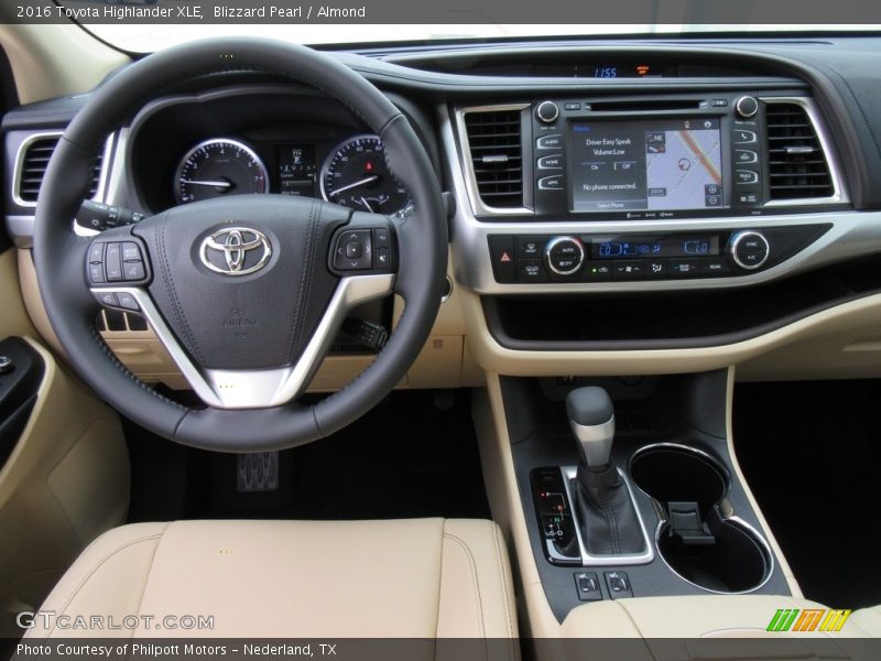 Blizzard Pearl / Almond 2016 Toyota Highlander XLE